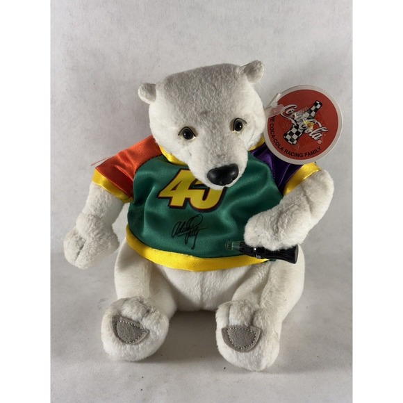 Coca Cola Other - Adam Petty 45 1999 Coca-Cola Racing Family Nascar Plush 6" Polar Bear NWT‎